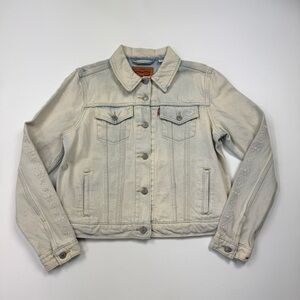 Women’s Levi’s Strauss & Co. Embroidered Denim Jean Jacket Size XL